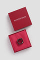 Twin Ring Brooch - Hematite