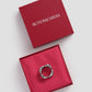 Twin Ring Brooch - Silver
