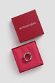 Twin Ring Brooch - Silver