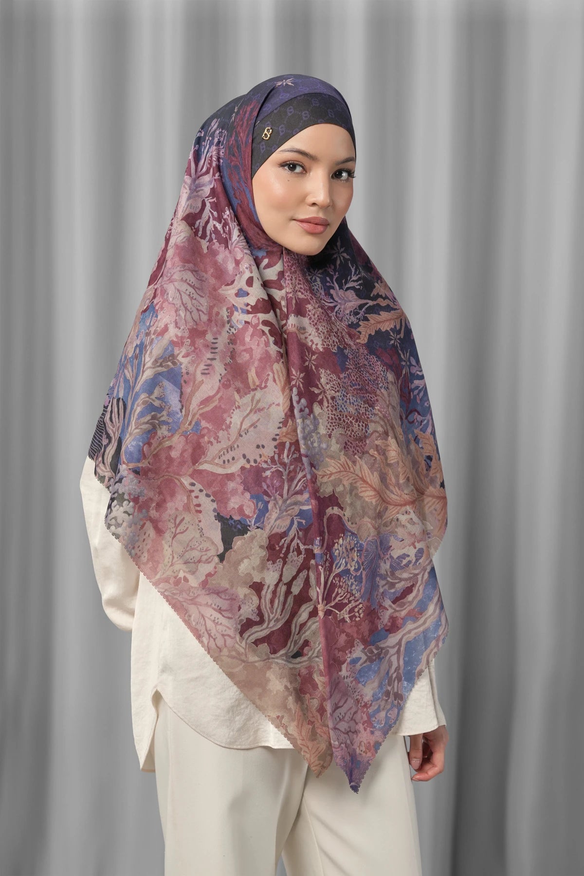 under the sea tie back square scarf deep sea by buttonscarves