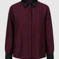 Verena Crop Shirt - Maroon