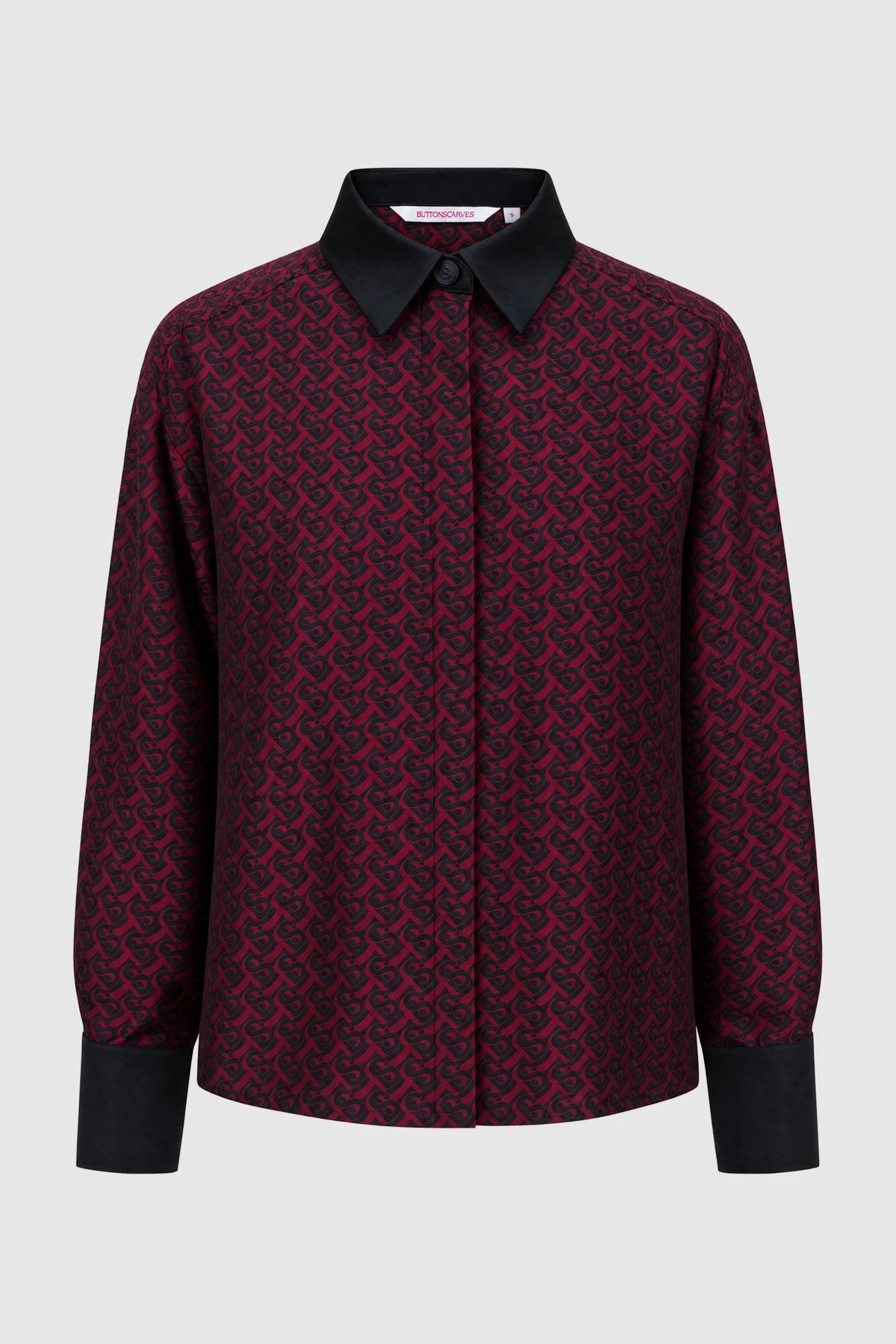 Verena Crop Shirt - Maroon