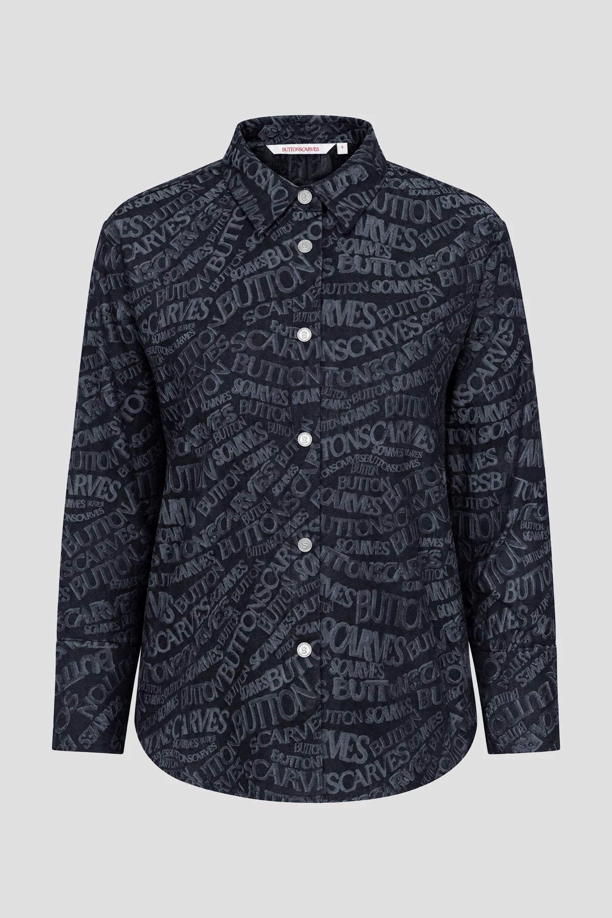 Waves Monogram Basic Shirt - Blue