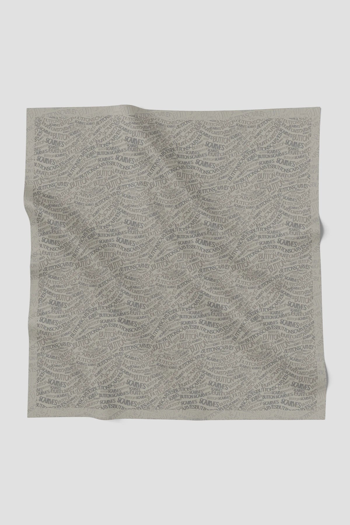 waves monogram printed square scarf in shadow by buttonscarves 