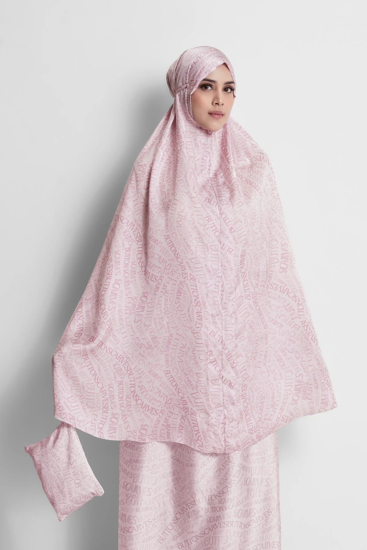 Waves Monogram Prayer Robe - Pearl Blush