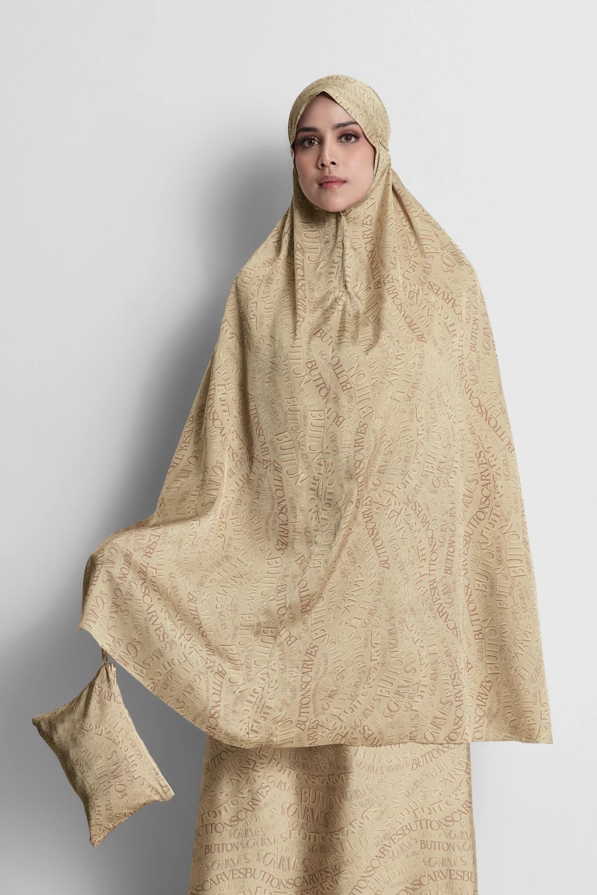 Waves Monogram Prayer Robe - Prairie Sand