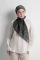 waves monogram tie back scarf in caviar by buttonscarves 
