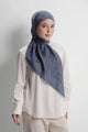 waves monogram tie back scarf in dark blue by buttonscarves 