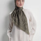 waves monogram tie back scarf in seal brown by buttonscarves 
