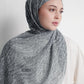 Waves Monogram Tie Back Shawl - Endless Sky