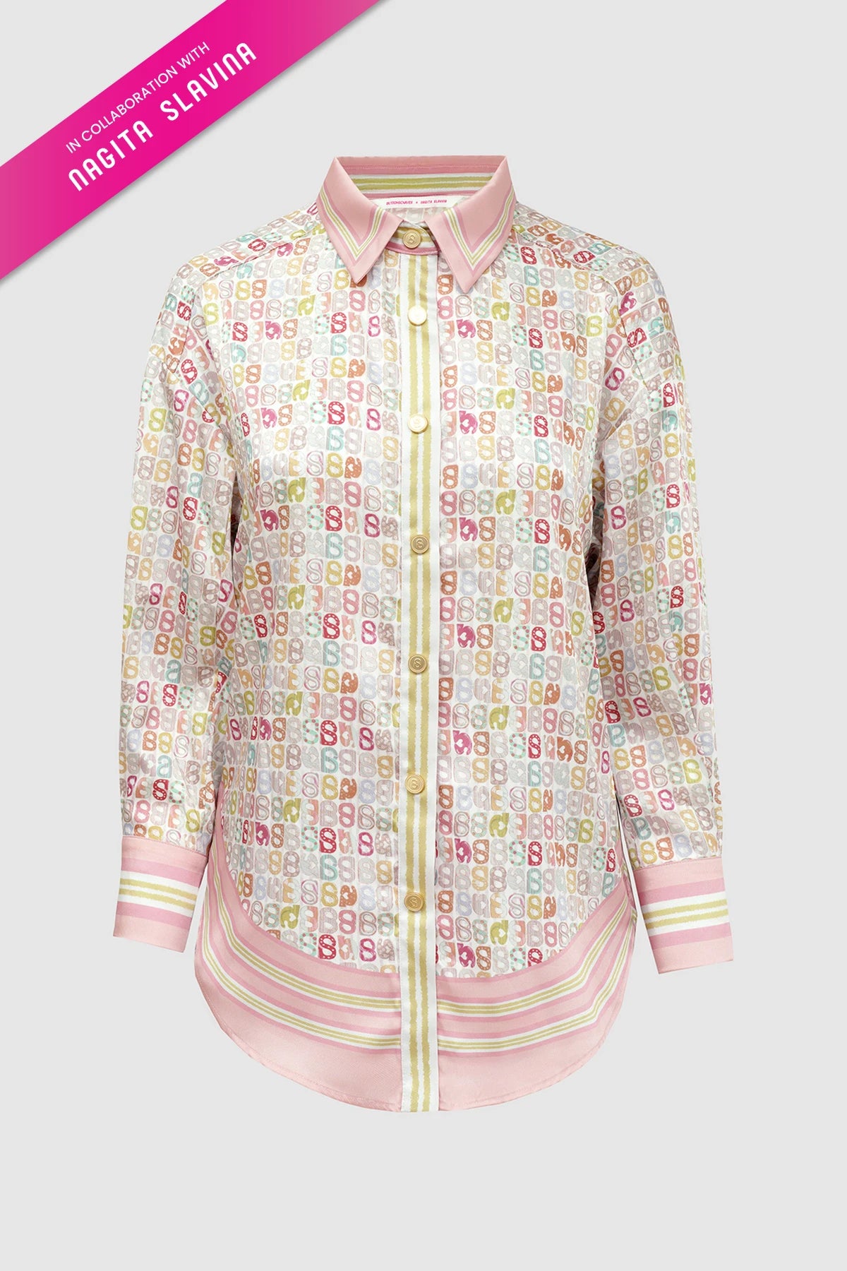 Nagita Oversized Shirt - Peach