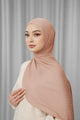 Tapis Satin Jacquard Shawl - Sepia