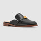 Madeline Deux Open Back Loafer - Black