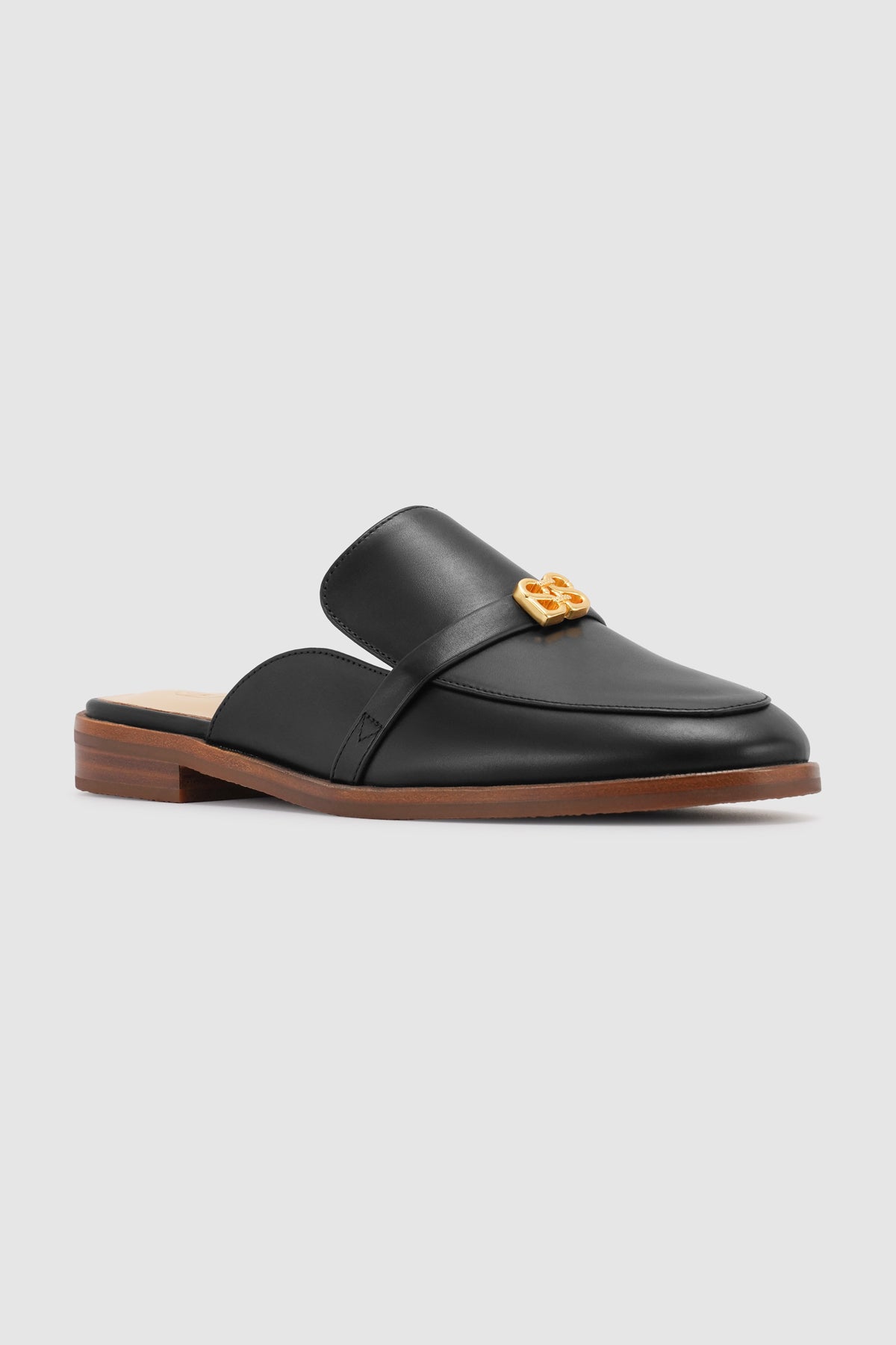 Madeline Deux Open Back Loafer - Black