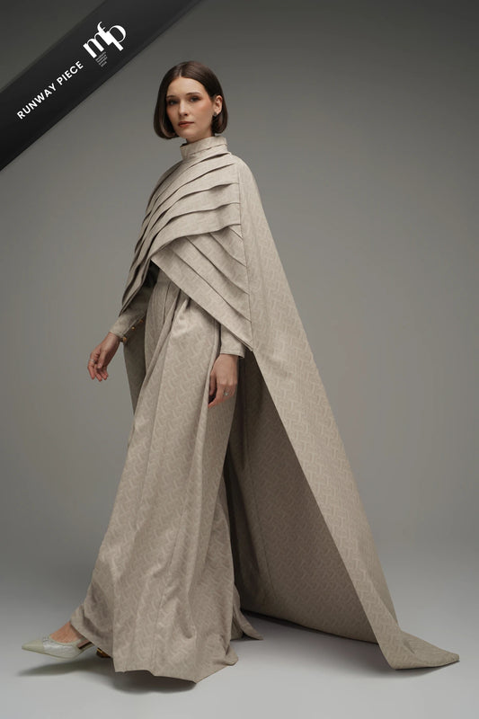 Bimu Pleated Set - Wheat