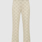 Beverly Monogram Pants - Cream