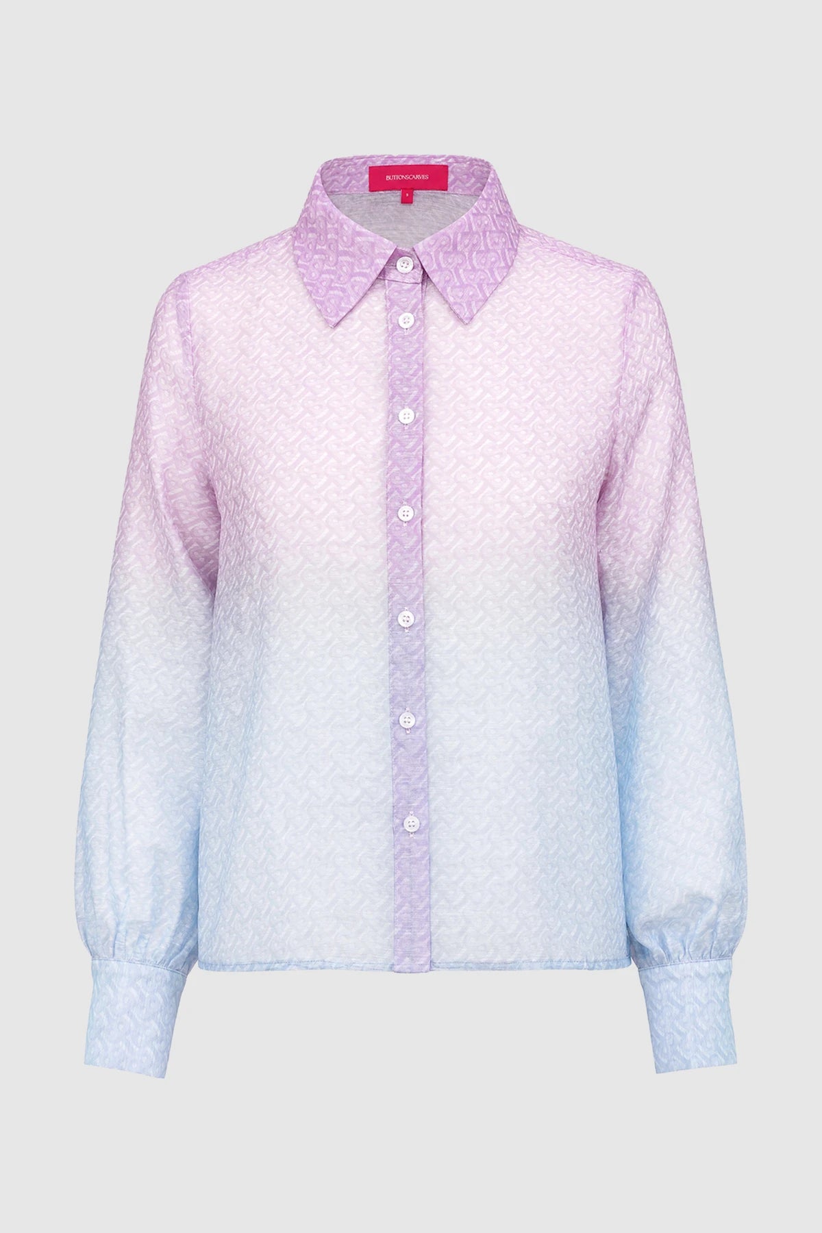 Tropical26 Crop Shirt - Pink/Blue