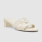 Kefi Block Heels - White