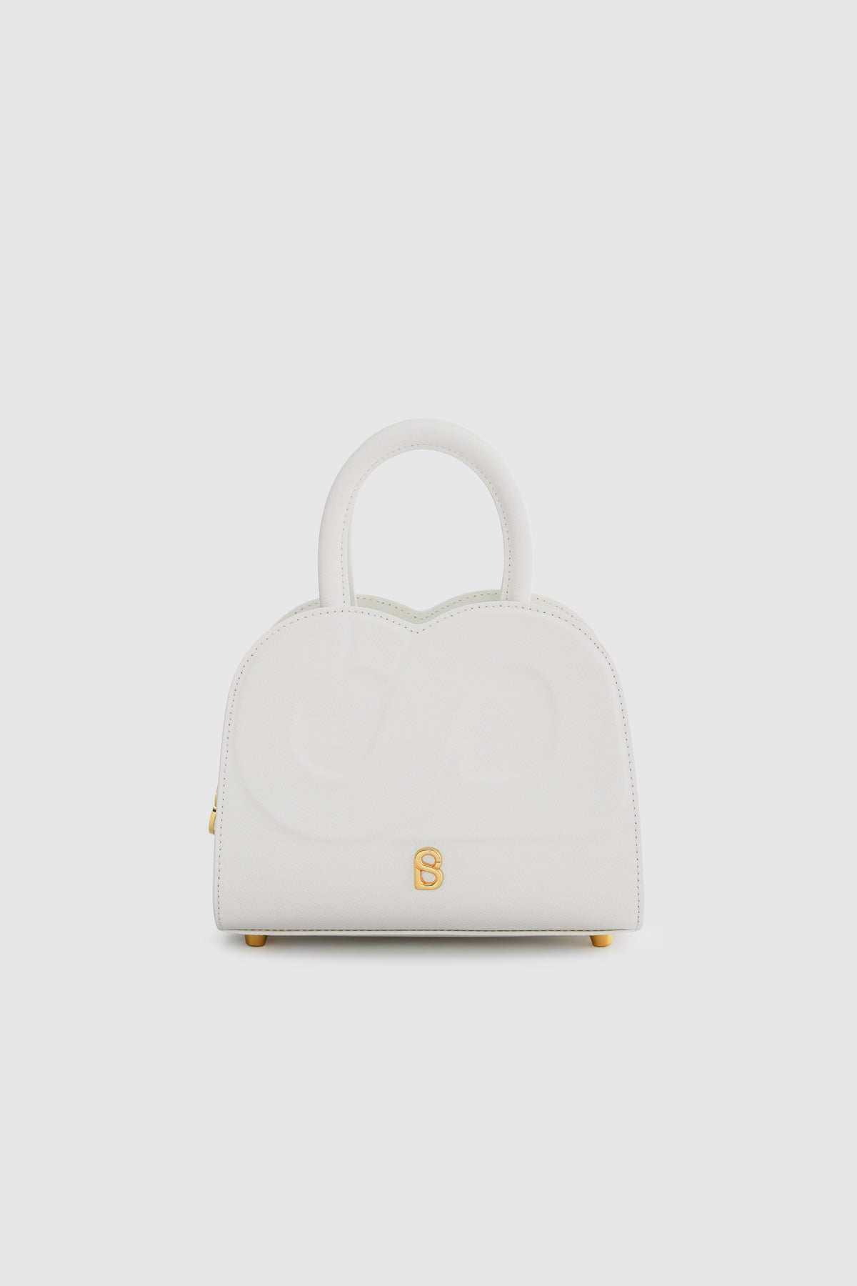 Joy Bag Small - Saffiano Leather - Bianco Candido