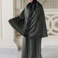 Linka Two Tone Capsule Prayer Robe - Coal