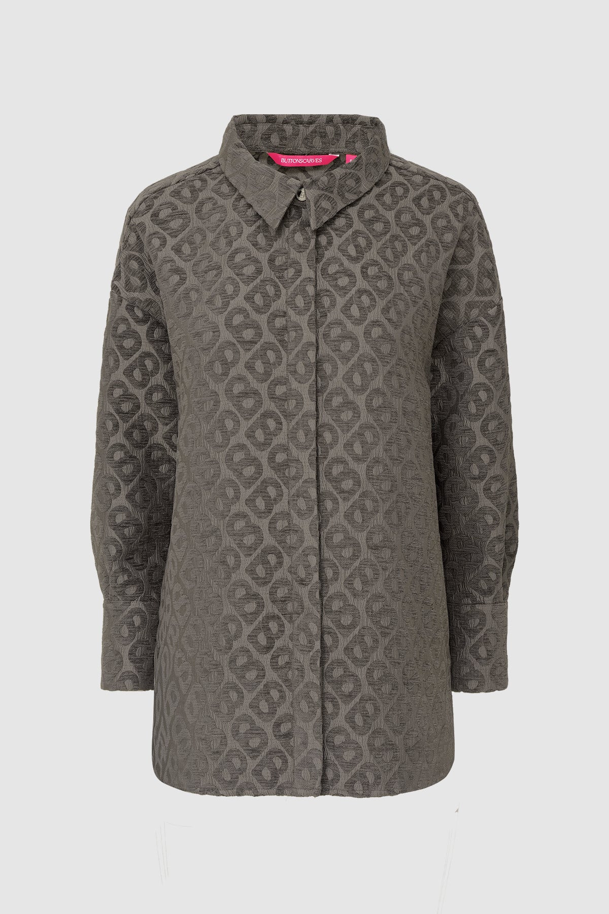Denna Tapis Jacquard Shirt - Grey