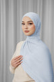 Tapis Satin Jacquard Shawl - Zen Blue