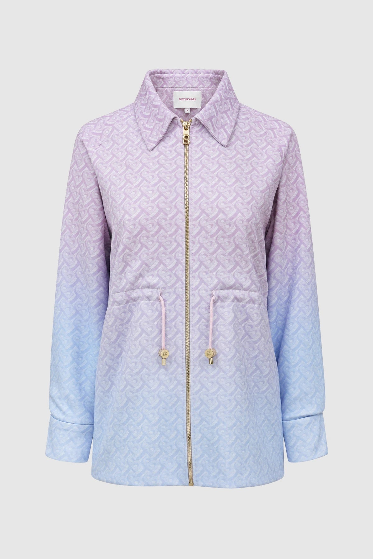 Tropical26 Cinched Jacket - Pink/Blue