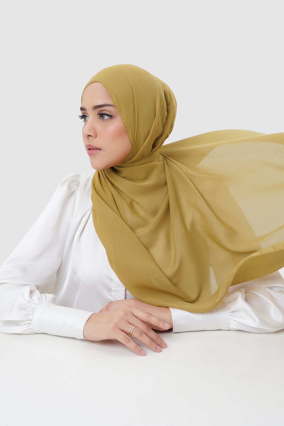 Everyday Twill Shawl - Mustard Gold