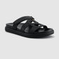 Kefi Signature Strap Sandal - Black