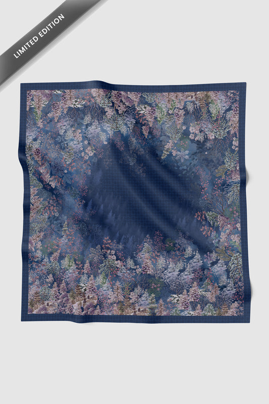 Holiday 3 Jacquard Voile - Sapphire Blue