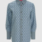 Leena Monogram Basic Shirt - Blue