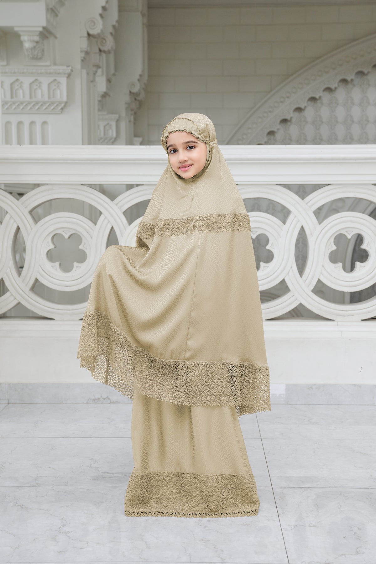 Safa Kids Prayer Robe - Beige