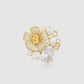 Plumeria Brooch - Gold