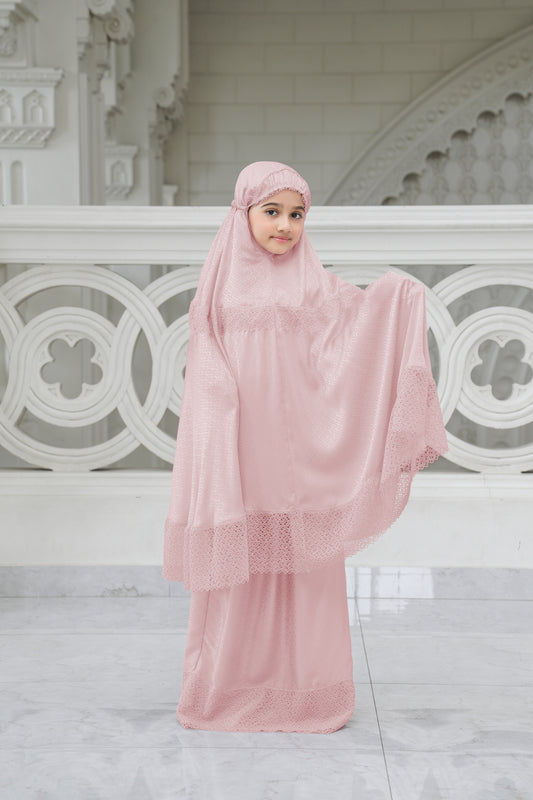 Safa Kids Prayer Robe - Pink