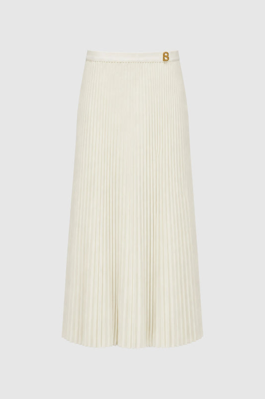 Pleats Me Skirt - White