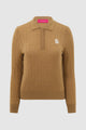 Everyday Knit Half Button - Camel
