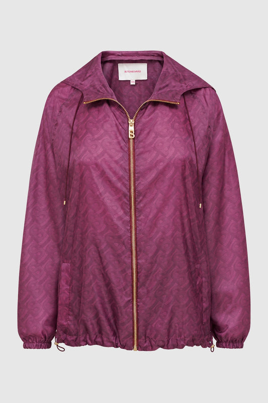 Tropical26 Layered Jacket - Burgundy