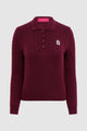 Everyday Knit Half Button - Maroon