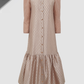 Signature Jacquard Shirt Dress - Dusty