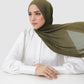 Everyday Twill Shawl - Dark Olive