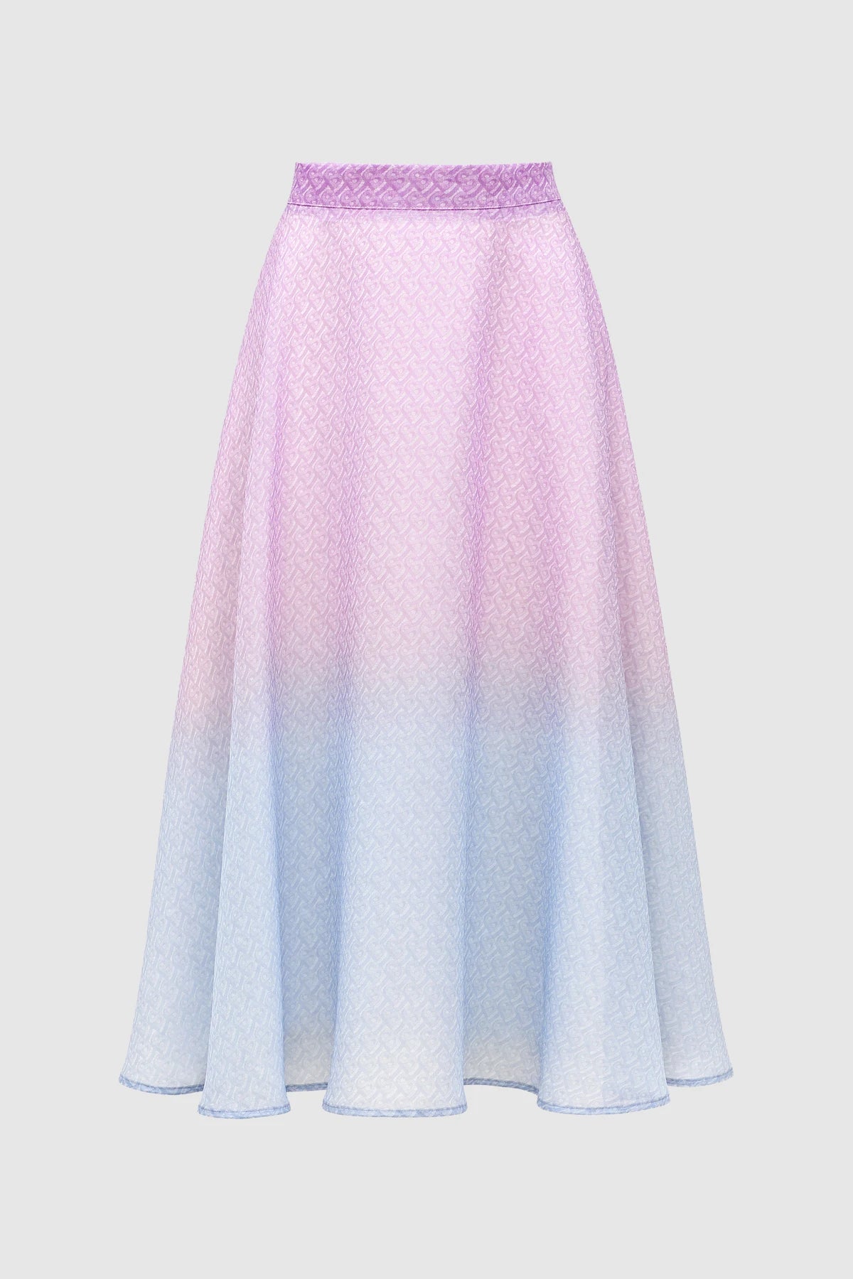 Tropical26 Maxi Skirt - Pink/Blue
