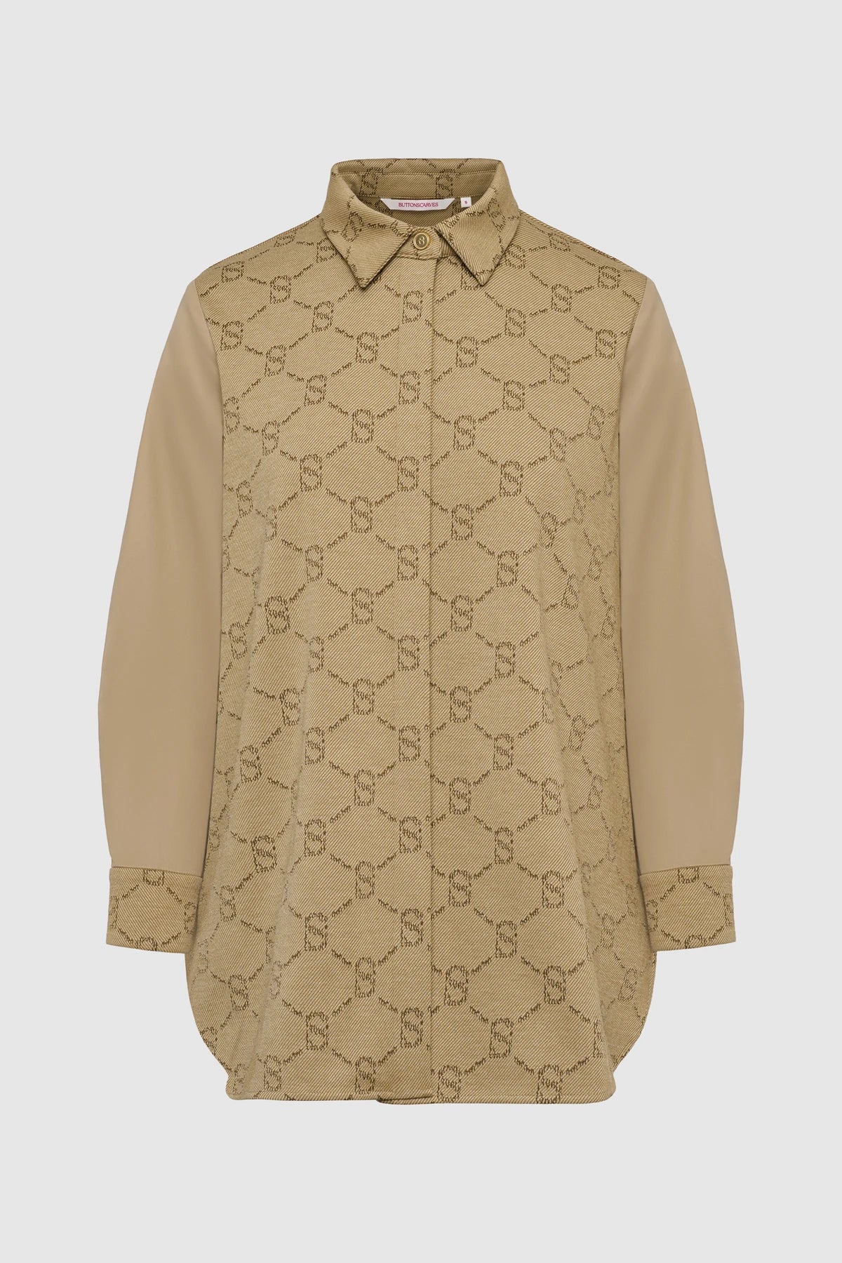 Beverly Monogram Shirt - Brown