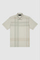 Checked Men Shirt - Taupe