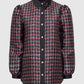 The Editor Houndstooth Shirt - Charcoal Grey