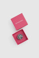 Liora Pin Brooch - Hematite Marble