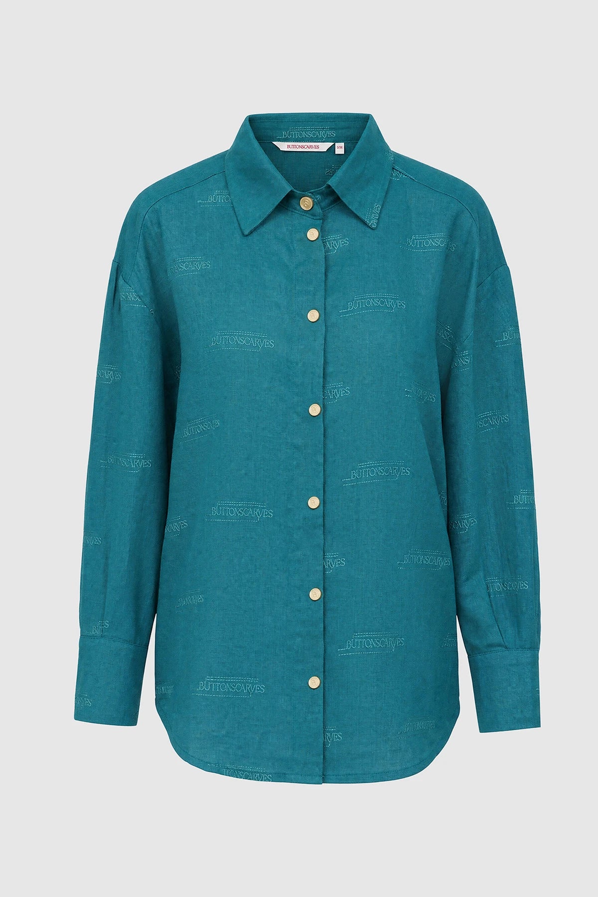 Tropical26 Linen Shirt - Deep Teal
