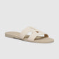 Kefi Slide Sandal - Grey Cream