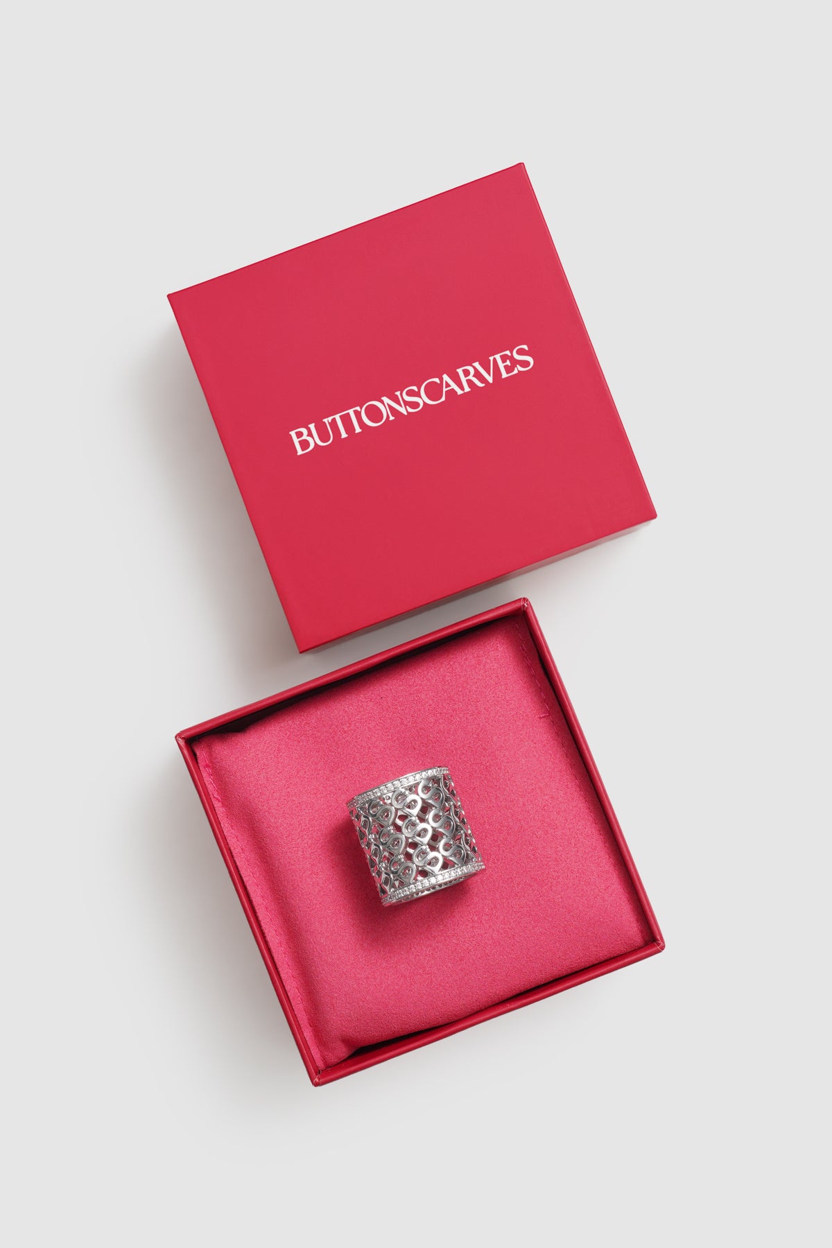 Kara Ring Brooch - Silver