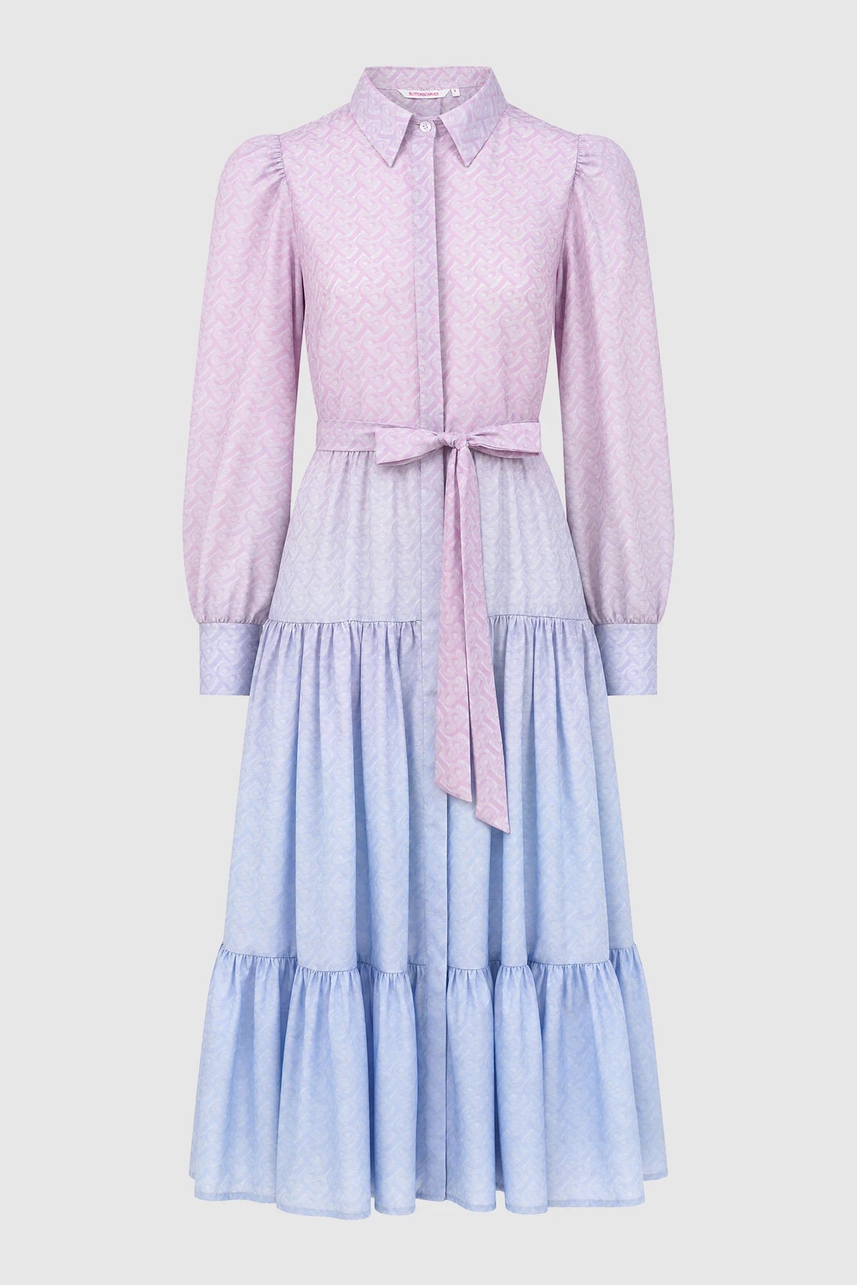 Tropical26 Shirt Dress - Pink/Blue