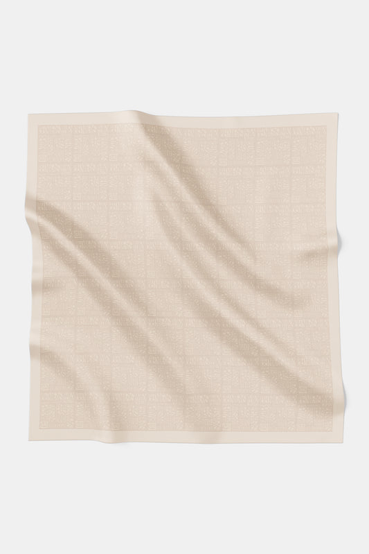 Typograph Square - Wood Ash